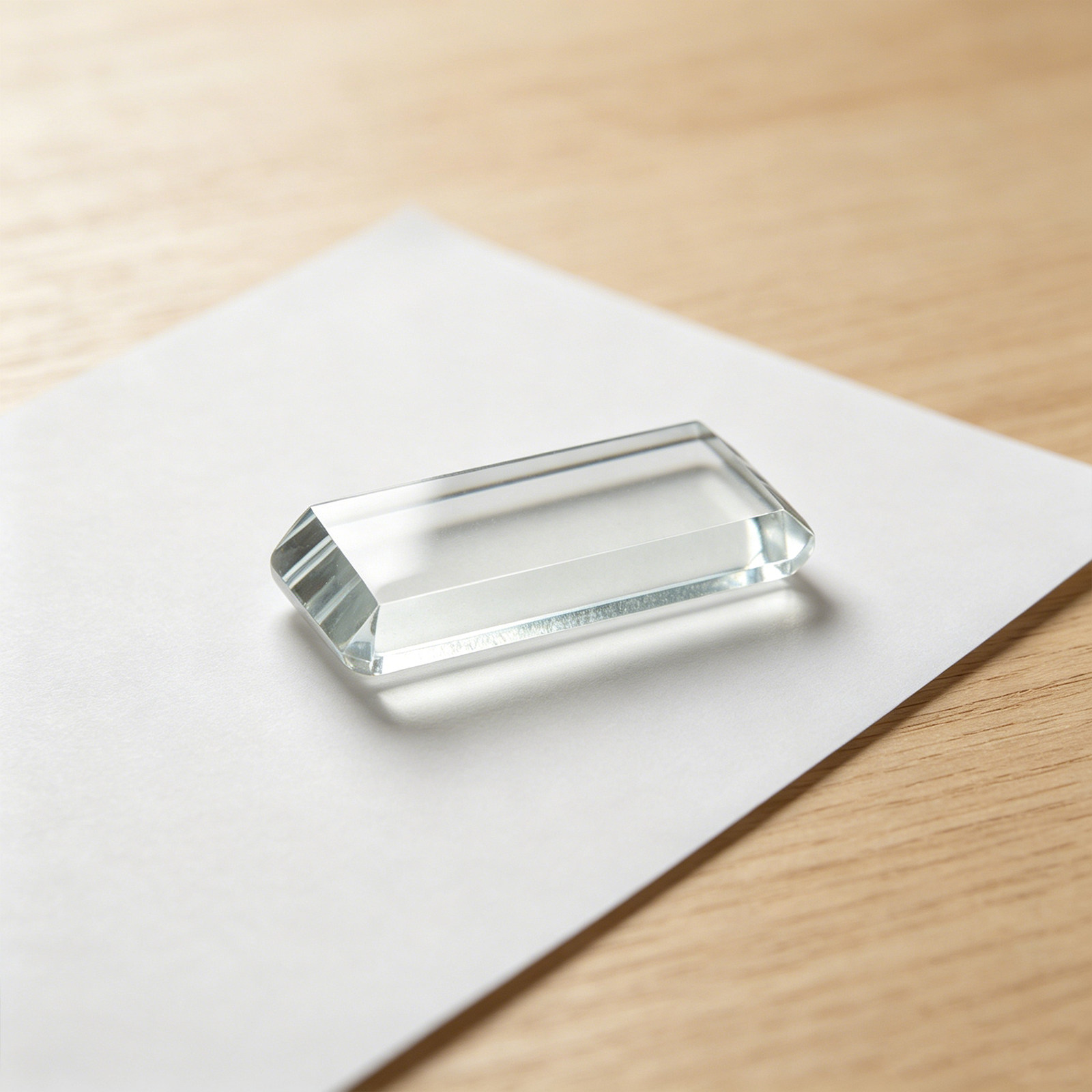 Book Weight Glass - 투명한 유리 재질의 장식용 페이퍼 웨이트