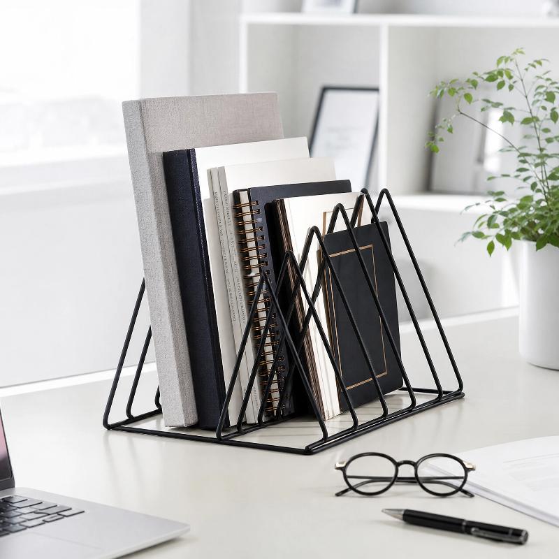 새로운 5/9 그리드 수납 랙 삼각형 철제 파일 정리대 - Magazine Holder Rack 리뷰 및 가격