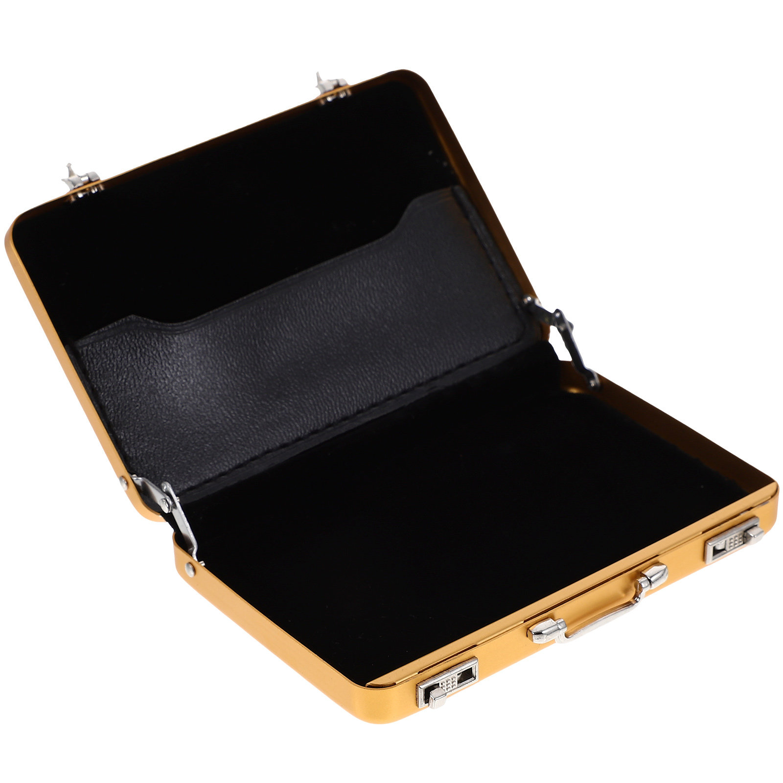 명함 보관함 알루미늄 미니 서류가방 남성용 카드 홀더  - Card Index Box 리뷰 및 가격