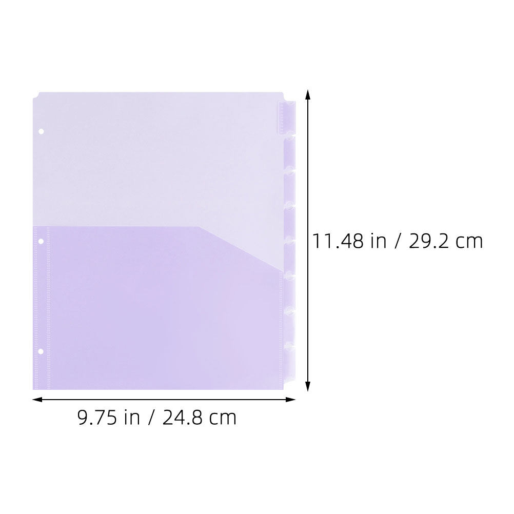 2세트 PP 플라스틱 A4 바인더 디바이더 3홀 포켓  - Tab Divider A4 리뷰 및 가격