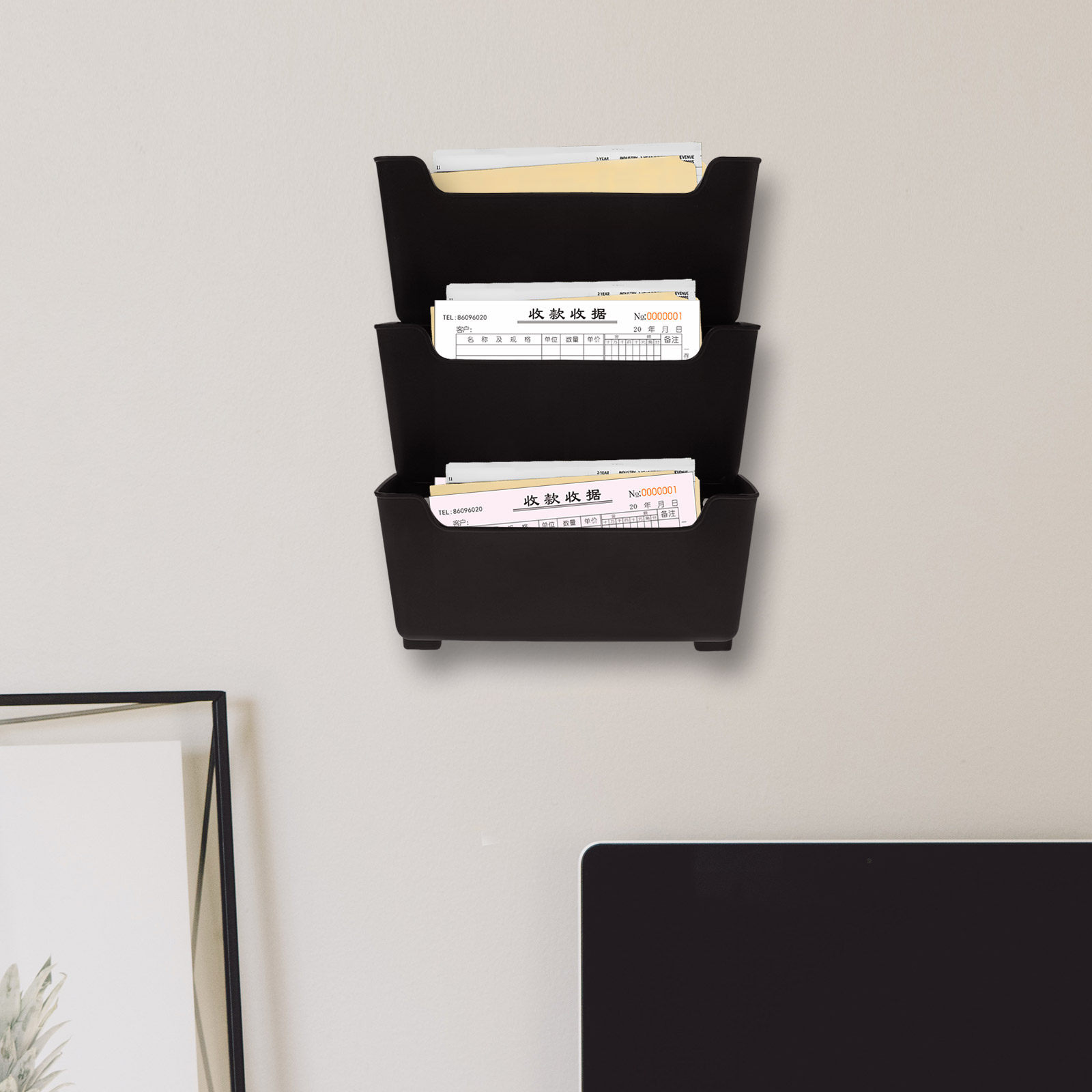 1세트 벽걸이 파일 정리함 투명 벽걸이 랙 종이 문서  - Magazine Holder Rack 리뷰 및 가격